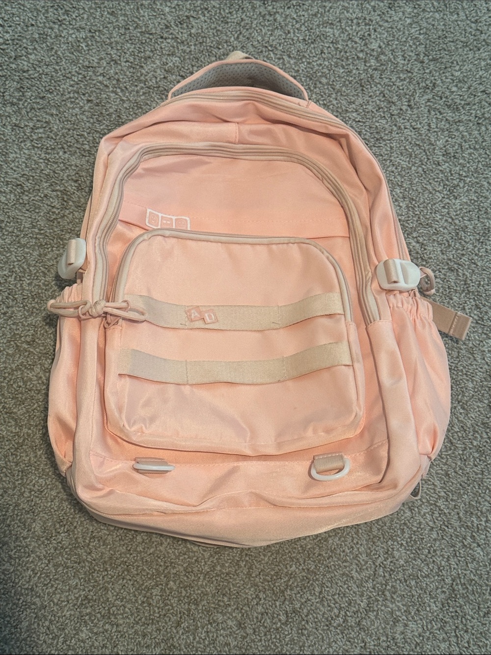 Everyday Pink Backpack with Organizer Pockets